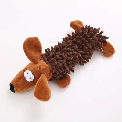 Plüsch-Kauspielzeug mit Cartoon-Tiermotiv für Hunde und Katzen