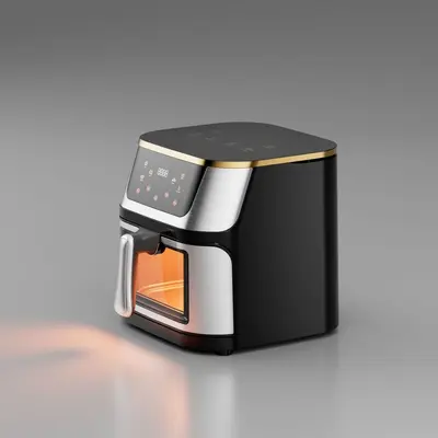 Sichtbarer Air Fryer, grenzüberschreitender airfryer, Edelstahl, Computerversion, intelligenter Haushalts-Elektro-Heißluftfriteuse, großes Fassungsvermögen, Export - 7