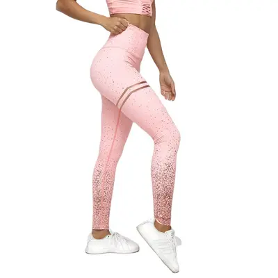 Women's Sequin Printed Slim-Fit Yoga Leggings - 2