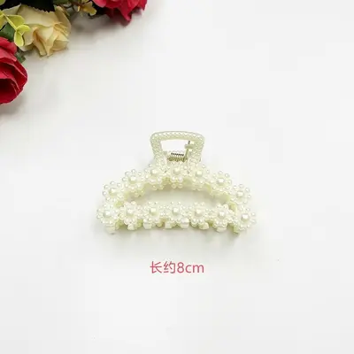 Wholesale Large Shark Clip Hair Accessories Pearl Hair Clips High-End Ponytail Clips Hair Clips Peach Heart Small Claw Clips Hat Accessories - 8