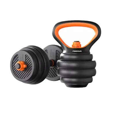 Yeni başlayanlar için ayarlanabilir ağırlık çifti alt zil kombinasyon seti, dambıl erkek fitness ev halter kettlebell ekipmanı - 6