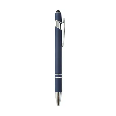 Metal Push Ballpoint Pen with Customisable Logo, Touch Stylus Function - 8