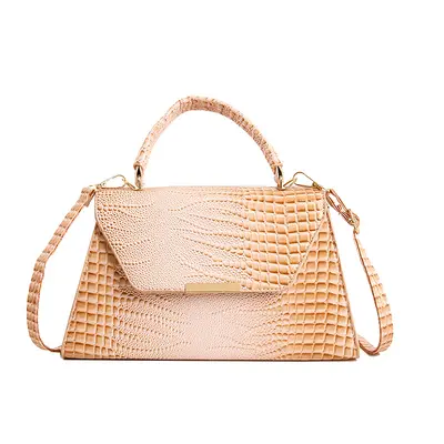 Small Crocodile Pattern Women's Handbag, Lightweight Single Shoulder Bag - 10