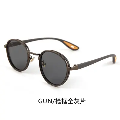 Round Frame UV Protection Unisex Sunglasses - 11