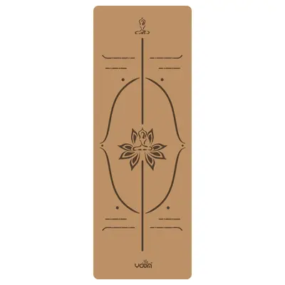 Naturkautschuk-Korkyoga-Matte verdickt rutschfest - 11