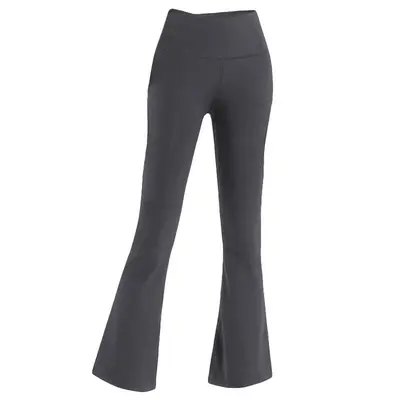 Loose yoga flare pants women's high-waist nylon elastic outdoor
