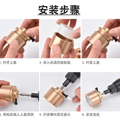 Electric bottle capping machine for glass bottles