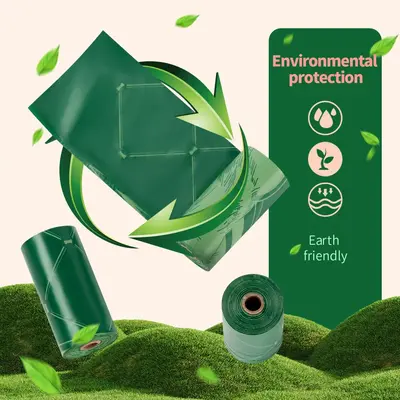 Biodegradable Pet Waste Bags with Dispenser, Boxed