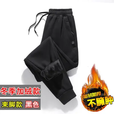 Men's Pure Cotton Loose Cargo Jogger Trousers for Spring and Autumn - 13