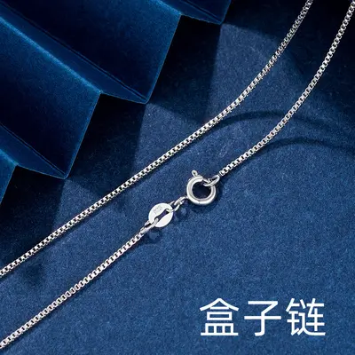 Silver plated neck chain, thin collarbone necklace