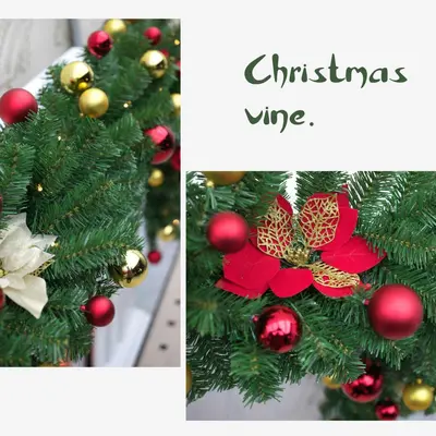 Rattan Snowflake Christmas Decoration, Hotel Ornament