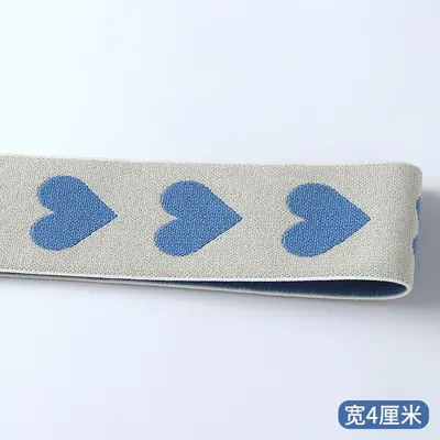 4 cm jakarlı bel bandı, polyester, yumuşak ve rahat - 8