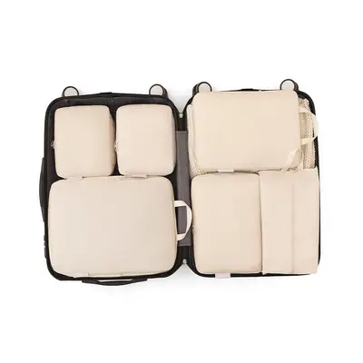 Neue grenzüberschreitende Reise-Aufbewahrungstasche aus Memory-Stoff, sechsteiliges Set, komprimierte Kleidung, Kofferaufbewahrungstasche, Toilettenartikel-Organizer-Tasche - 7