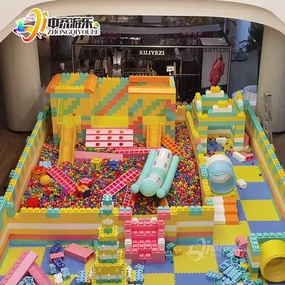 Large building blocks for children, brick playground, amusement park assembly toys, large castle, large EPP foam super large building blocks.