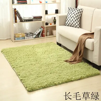Washable Long Pile Silk-Look Carpet for Living Room, Custom Sizes Available - 10