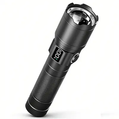 Rechargeable Strong LED Flashlight, Ultra Bright Mini Portable Laser Torch