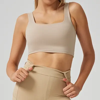 Figurformendes Sportset für Damen mit Yoga-Kleidung und Tanz-BH - 13