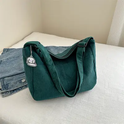 Large Capacity Women's Single Shoulder Crossbody Bag, Minimalist Korean Style - 10