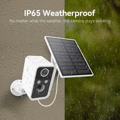 Cross-border solar-powered surveillance camera indoor and outdoor high-resolution night vision plug-and-play no-installation wireless WIFI remote