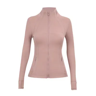 lulu Define Dik Yaka Kadın Yoga Üstü, Hızlı Kuruyan Slim Fit Ceket, Güneş Korumalı - 13