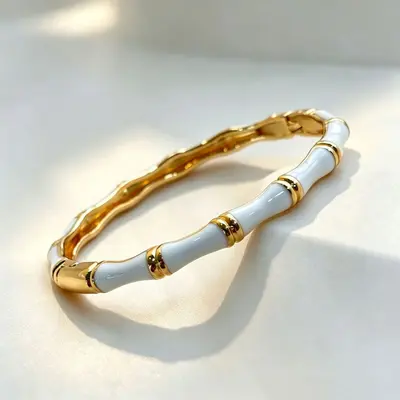 Mine bambu knot bilezik, Çin tarzı, minimalist lüks - 3