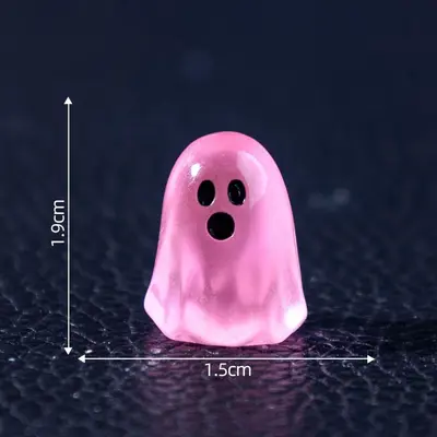 Glow-in-the-Dark Little Ghost Halloween Mini Ornament for DIY Decorative Accessories - 8