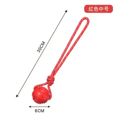 Reflective Rope Ball Dog Toy, Durable Chew and Training Toy - 13