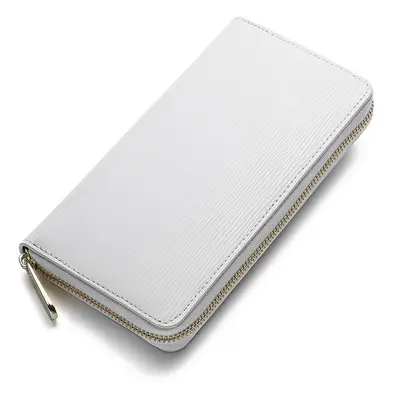 Men's Wallet with Water Ripple Pattern, Long Zipper, Unisex Clutch - 7