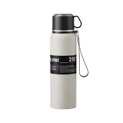 Haodi Paslanmaz Çelik Termos Matara, 500 ml Büyük Kapasiteli Spor Şişesi - 6