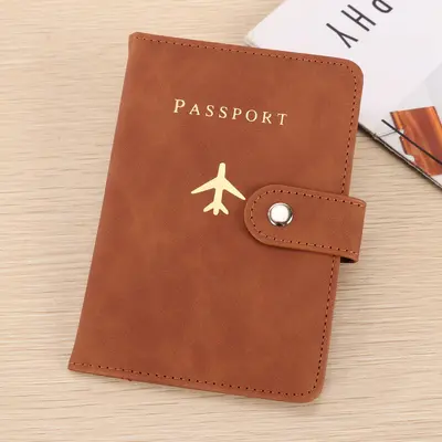 PU leather passport wallet, document storage, multi-card - 11