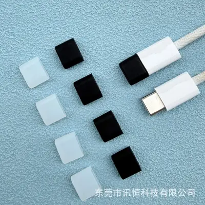 USB-C Veri Kablosu Koruma Kapağı Toz Fişi Silikon Kılıf Şarj Kablosu Konnektör Koruma Başlığı Android USB-C