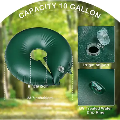 PVC Drip Irrigation Bag for Trees, Round, Drought-Resistant