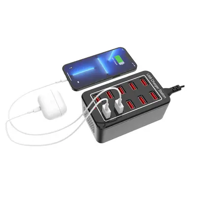 Grenzüberschreitende Spezialversorgung 10-Port USB 50W Multi-Port-Ladegerät Mehrfach-Handy-Schnittstelle Multifunktionales leistungsstarkes Desktop-Studio-Ladegerät