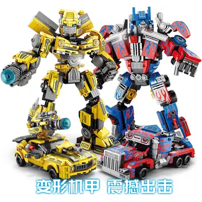 Lego Uyumlu Optimus Prime Dönüşen Robot Yapı Seti