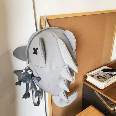 Creative Dinosaur Shark Monster Backpack, Cartoon School Bag - 8