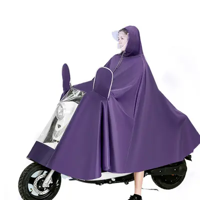 Motorrad-Regenponcho, wasserdicht, Einzel- und Doppelsitz