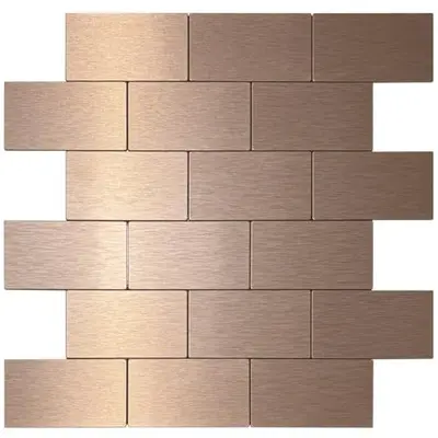 Thick PVC Self-Adhesive Wall Tile, Stone Look, 30x30 cm, Light Brown - 9