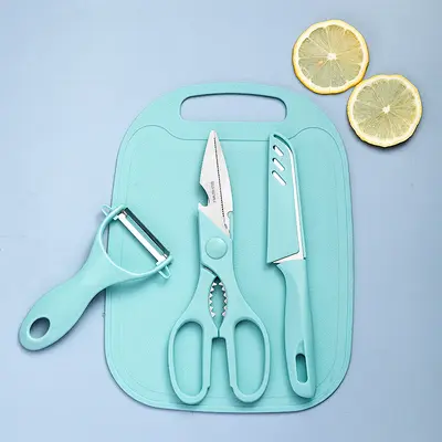 Fruit knife four-piece set, mini peeler, stainless steel - 6