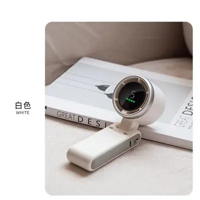N-607 High-Speed Turbo Handheld Fan, Digital Display, USB Rechargeable