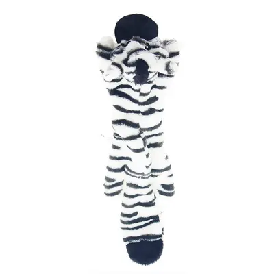 Plush Dog Chew Toy with Squeaker, Educational, Animal-Shaped with Leather Covering - 9