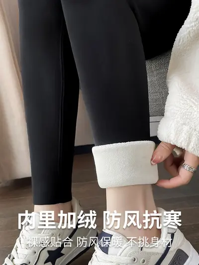 鲨鱼裤女外穿秋季无尴尬线显瘦健身瑜伽裤高腰提臀冬季特厚打底裤