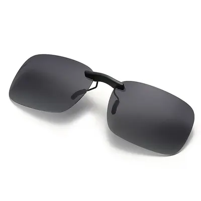 Polarized Clip-On Sunglasses, Lightweight, Fits Prescription Frames - 10