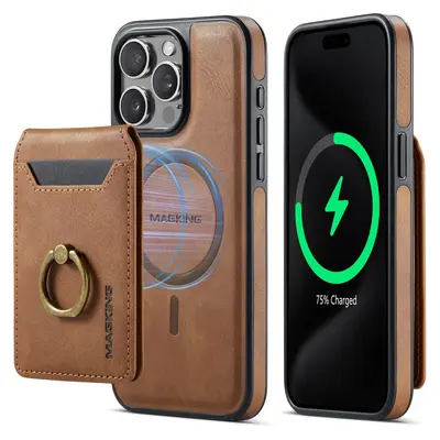 iPhone 17 Leather Phone Case with Wireless Charging - 8