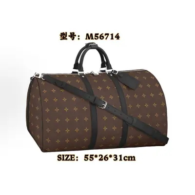 Keepall 55 travel bag, large capacity duffel bag