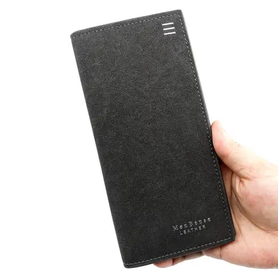Long Matte Men's Wallet, Large Capacity - 4