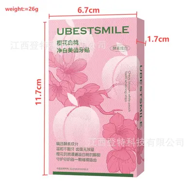 Fruit-Flavored Teeth Whitening Strips, Multiple Flavors, Fresh Breath - 6