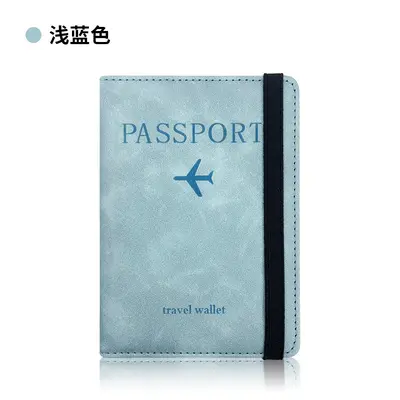 Sınır ötesi popüler deri kılıf pasaport tutucu hazır PU deri RFID pasaport çantası çok fonksiyonlu SIM kart belge çantası - 11