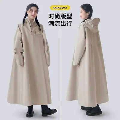 Long Full-Body Raincoat, Thickened Waterproof Unisex Poncho with Sleeves