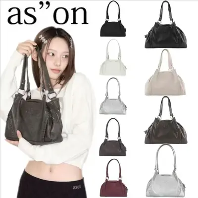 Korean Ason-Style Mini Leather Shoulder Bag, 25FW Model, Large Capacity - 1
