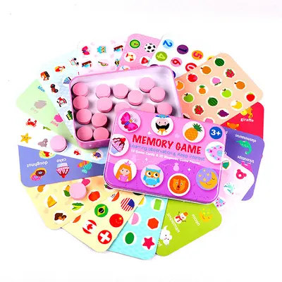 Children's Tin Box Memory Game, Logic and Brain Training Educational Toy - 7